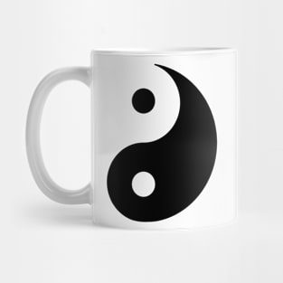 Yin Yang Black Mug